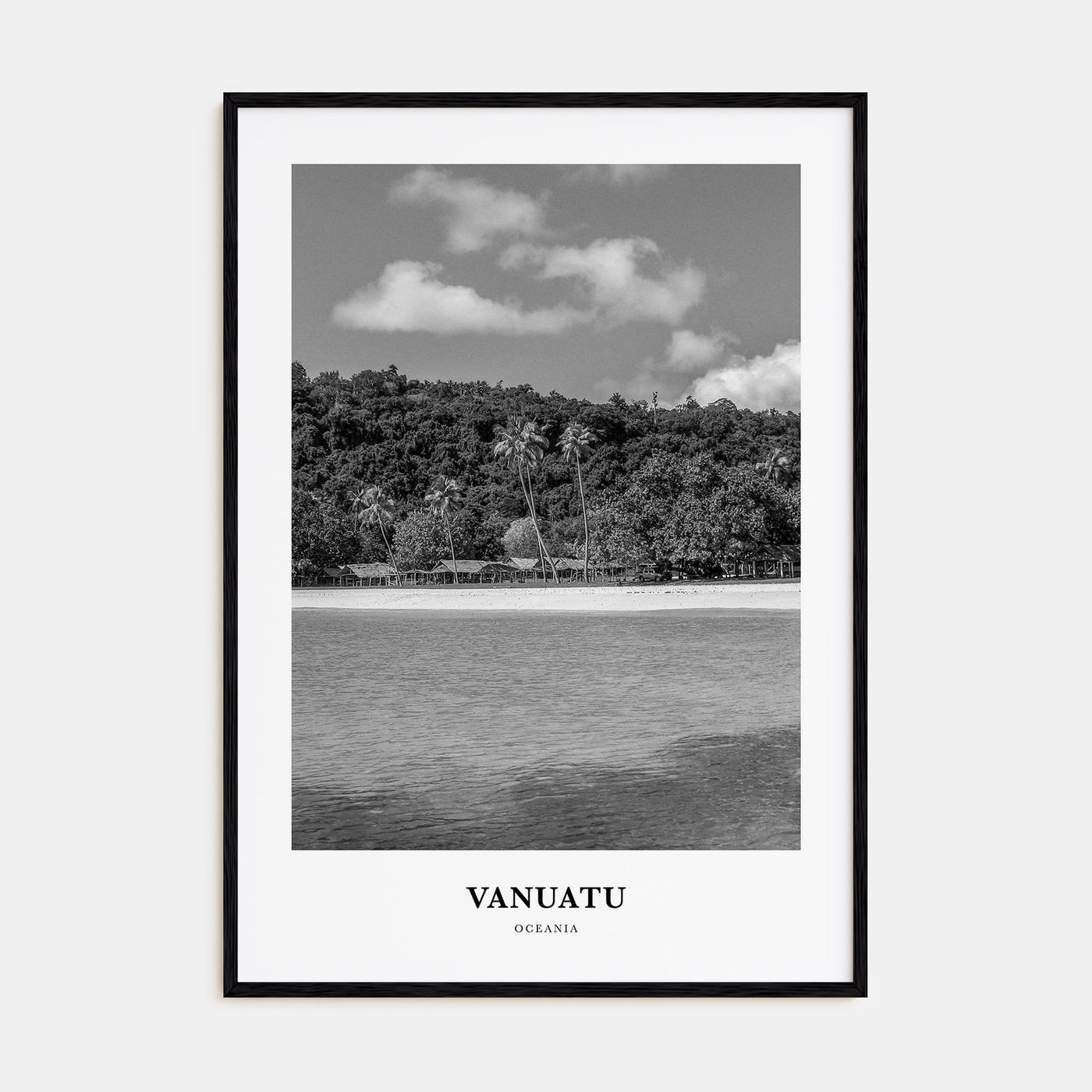 Vanuatu Portrait B&W Poster