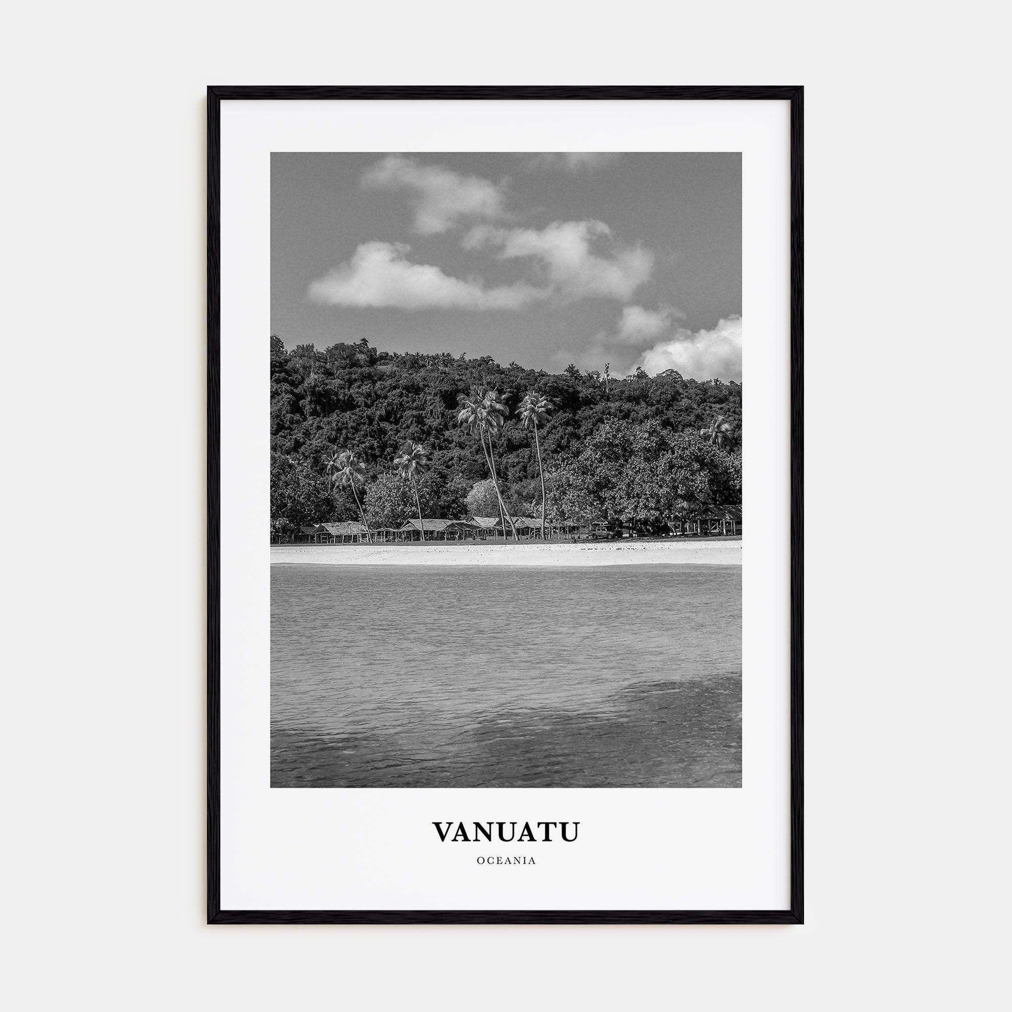 Vanuatu Portrait B&W Poster