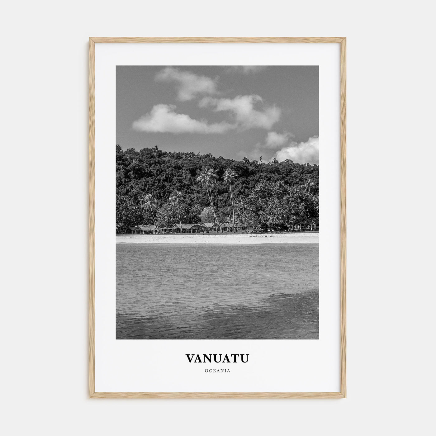 Vanuatu Portrait B&W Poster
