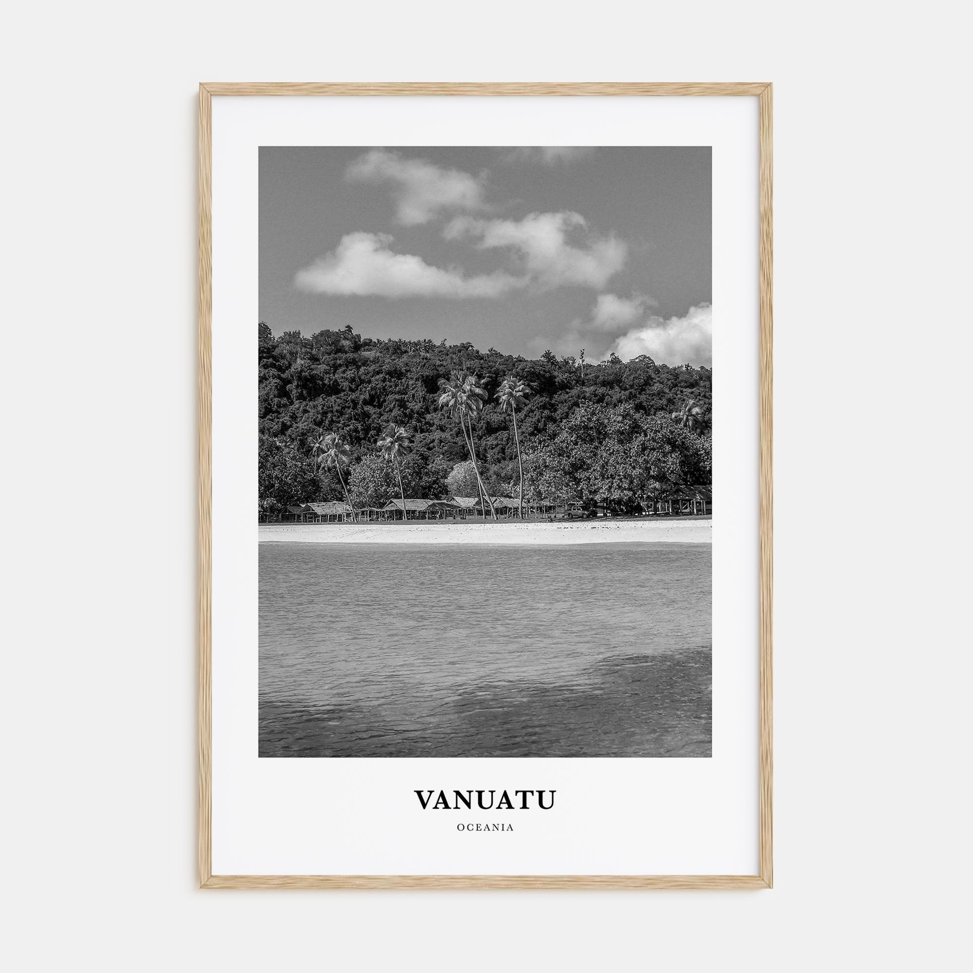 Vanuatu Portrait B&W Poster
