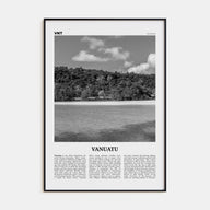 Vanuatu Travel B&W Poster