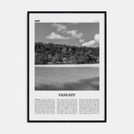 Vanuatu Travel B&W Poster