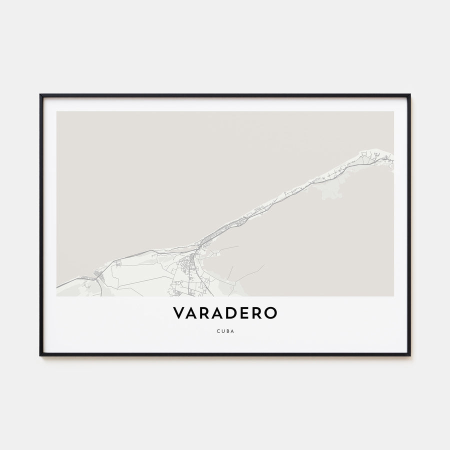 Varadero Map Landscape Poster