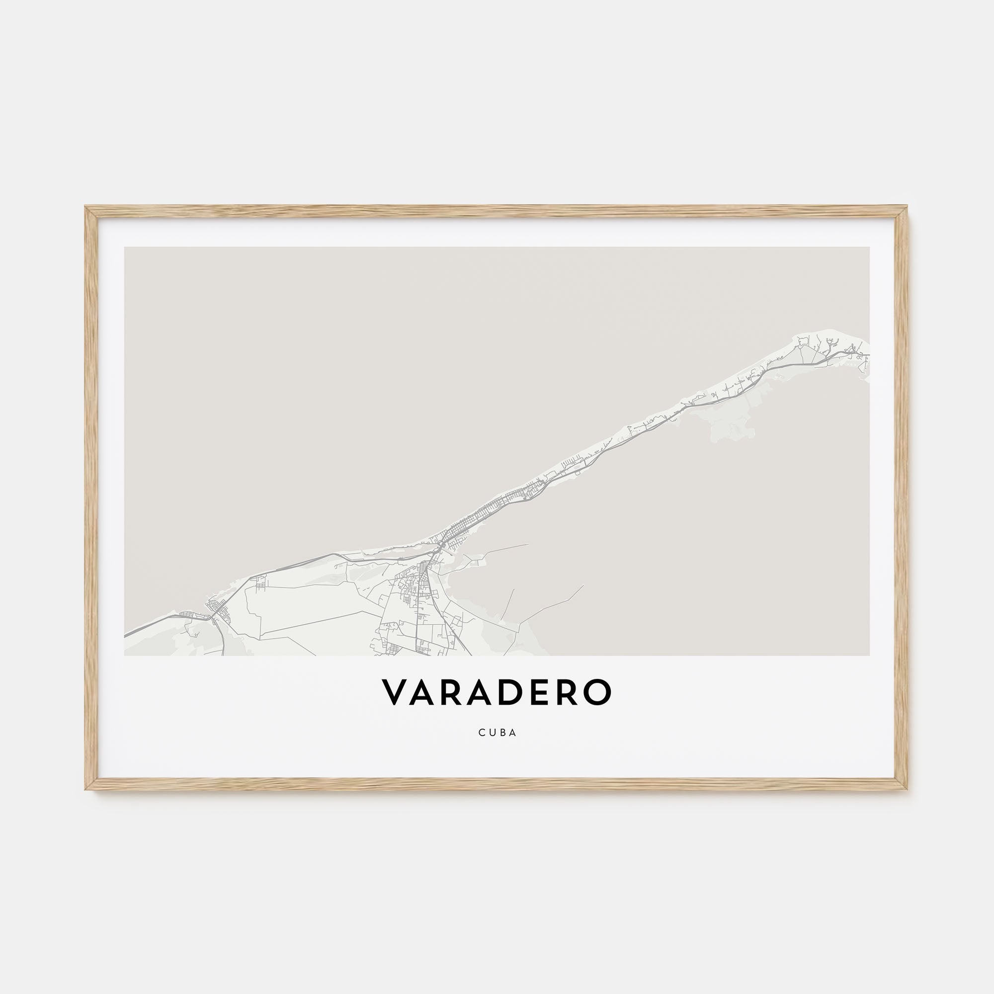 Varadero Map Landscape Poster