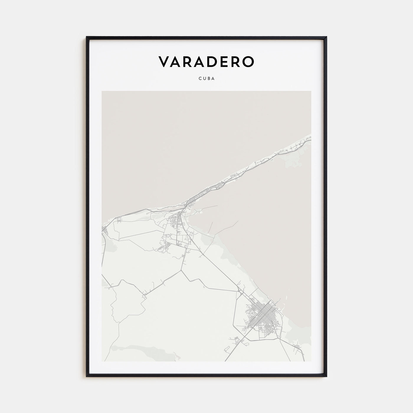 Varadero Map Portrait Poster