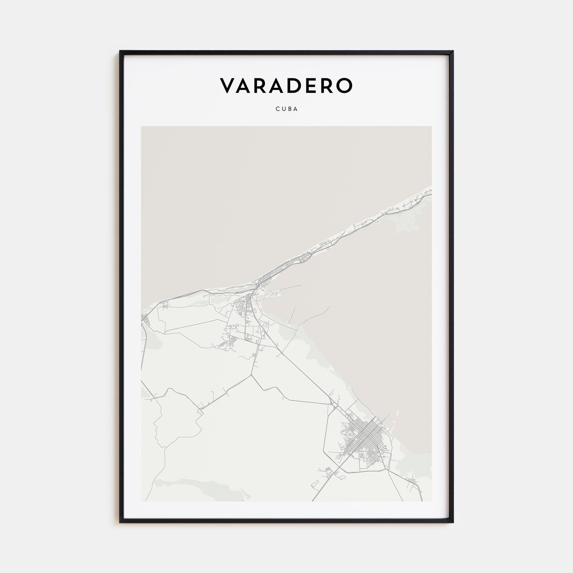 Varadero Map Portrait Poster