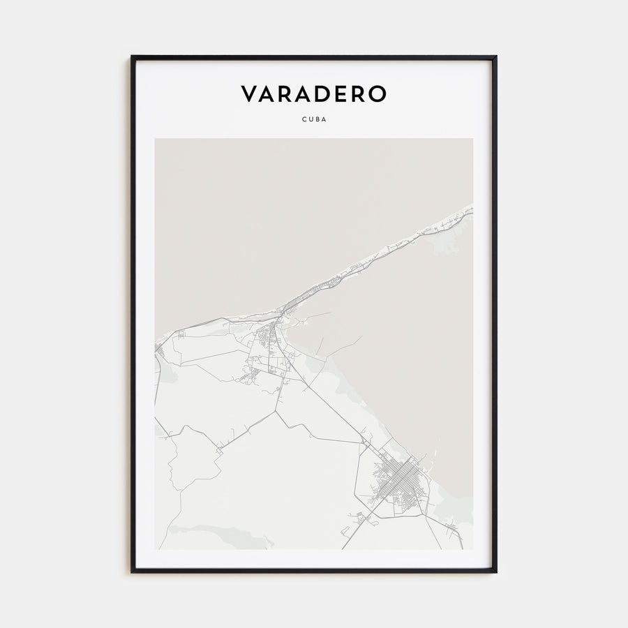 Varadero Map Portrait Poster