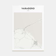 Varadero Map Portrait Poster