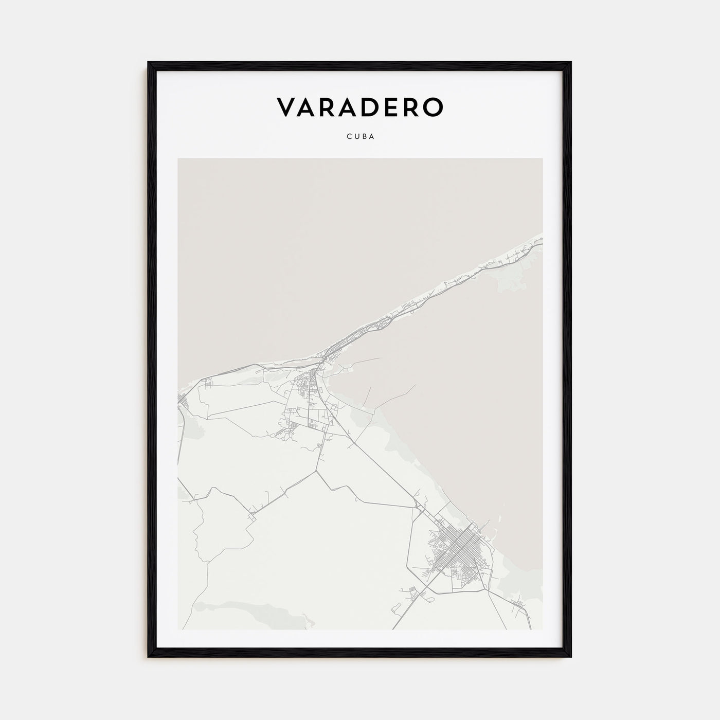 Varadero Map Portrait Poster