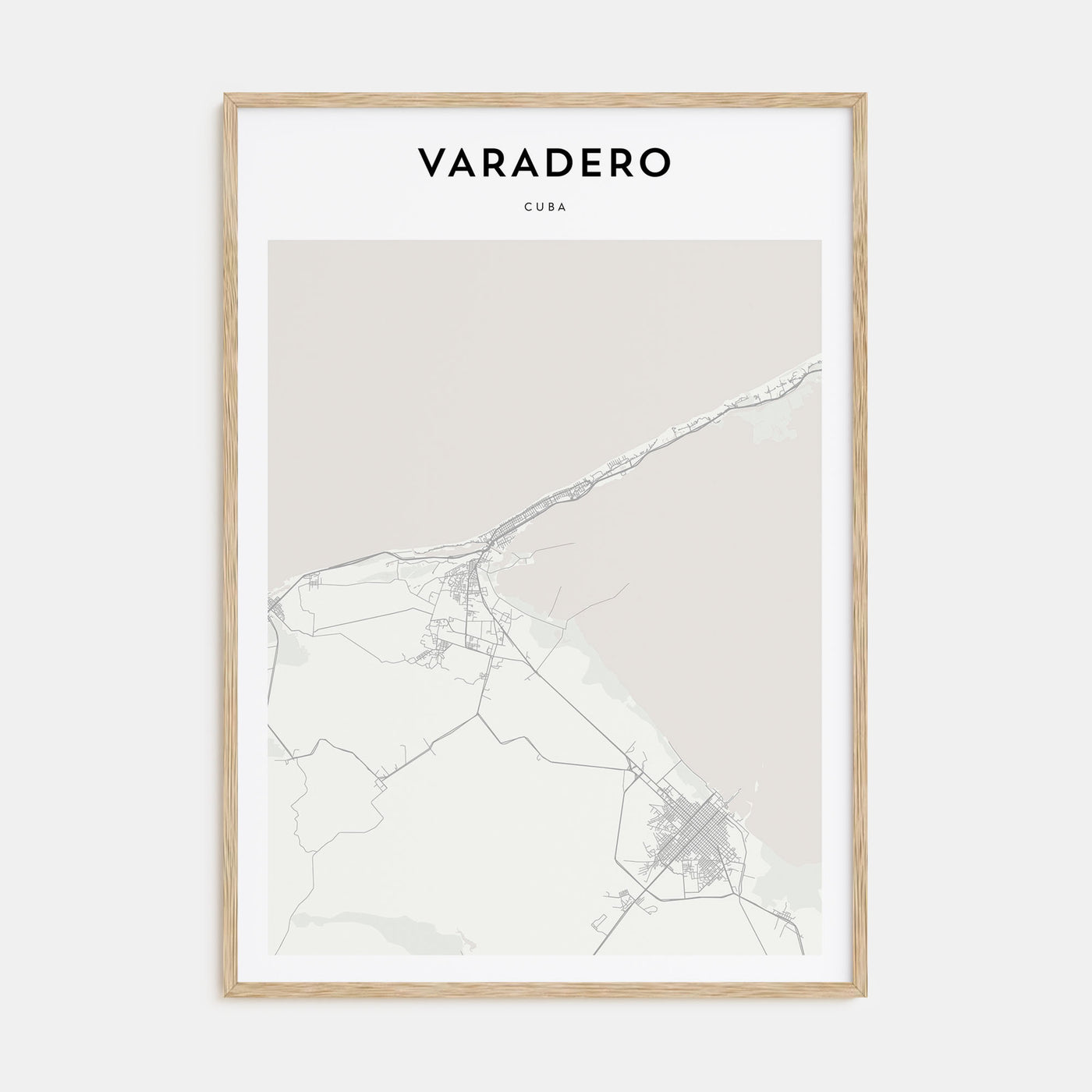 Varadero Map Portrait Poster