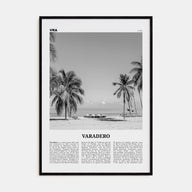 Varadero Travel B&W Poster