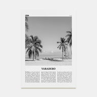 Varadero Travel B&W Poster