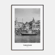 Varanasi Portrait B&W Poster