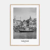 Varanasi Portrait B&W Poster