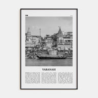 Varanasi Travel B&W Poster
