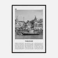 Varanasi Travel B&W Poster