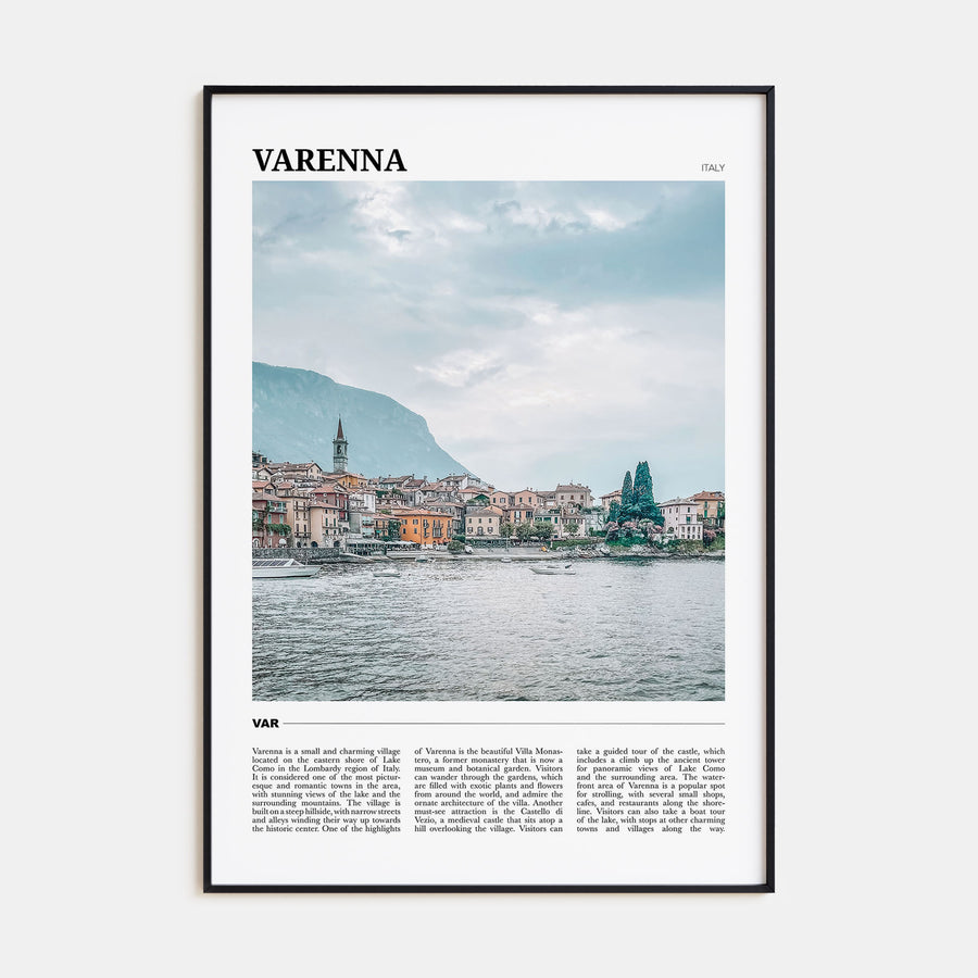 Varenna Travel Color Poster