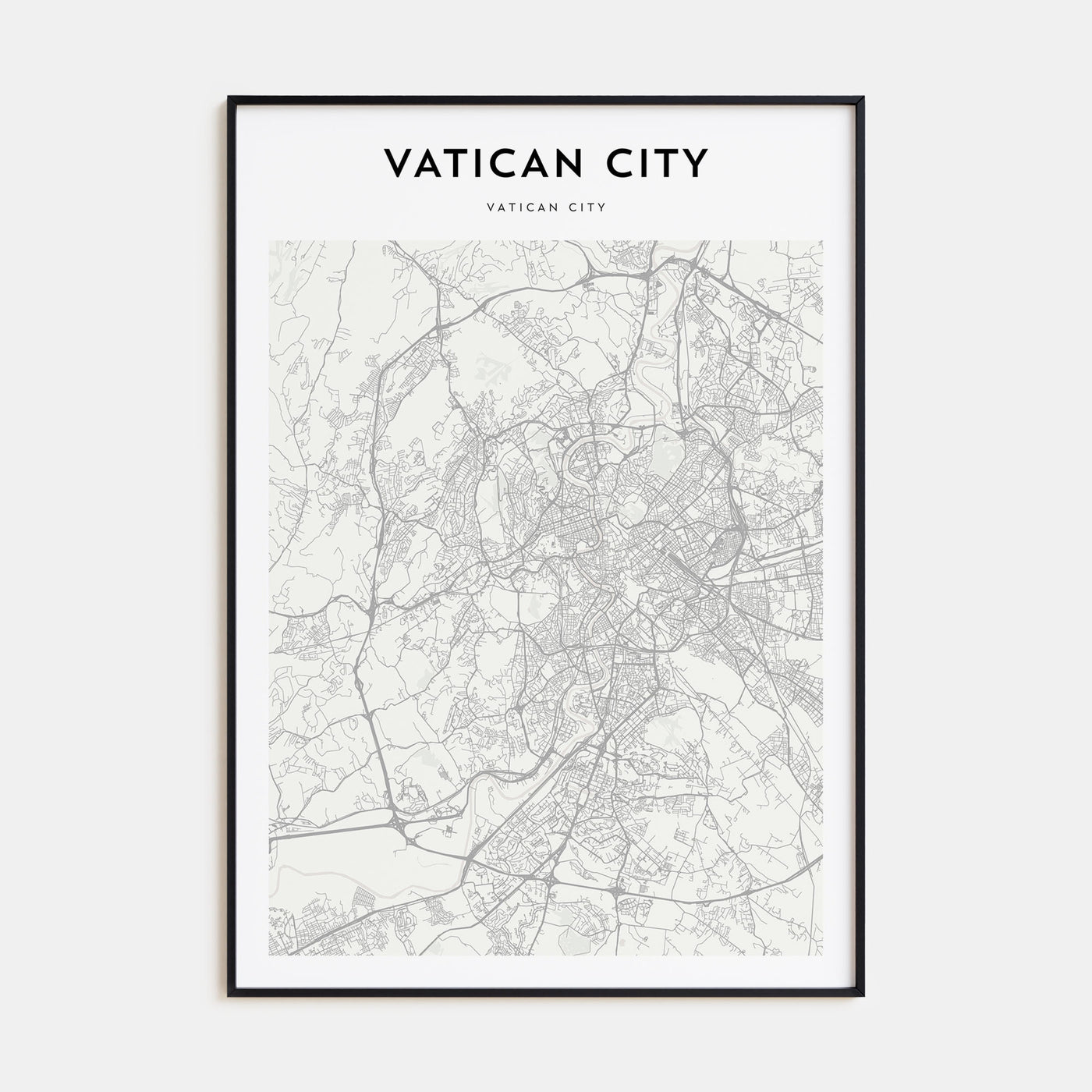 Vatican City Map Portrait Poster