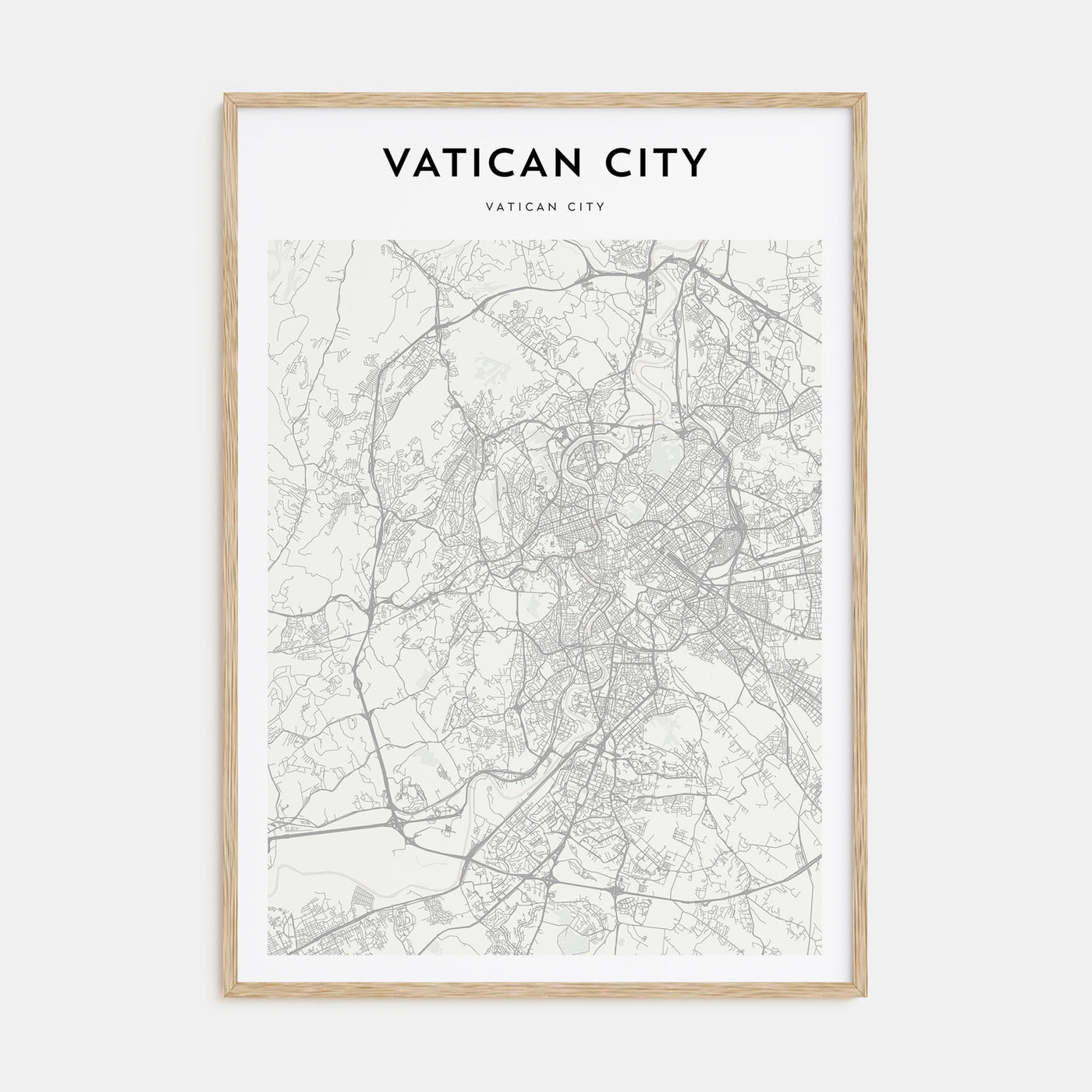 Vatican City Map Portrait Poster