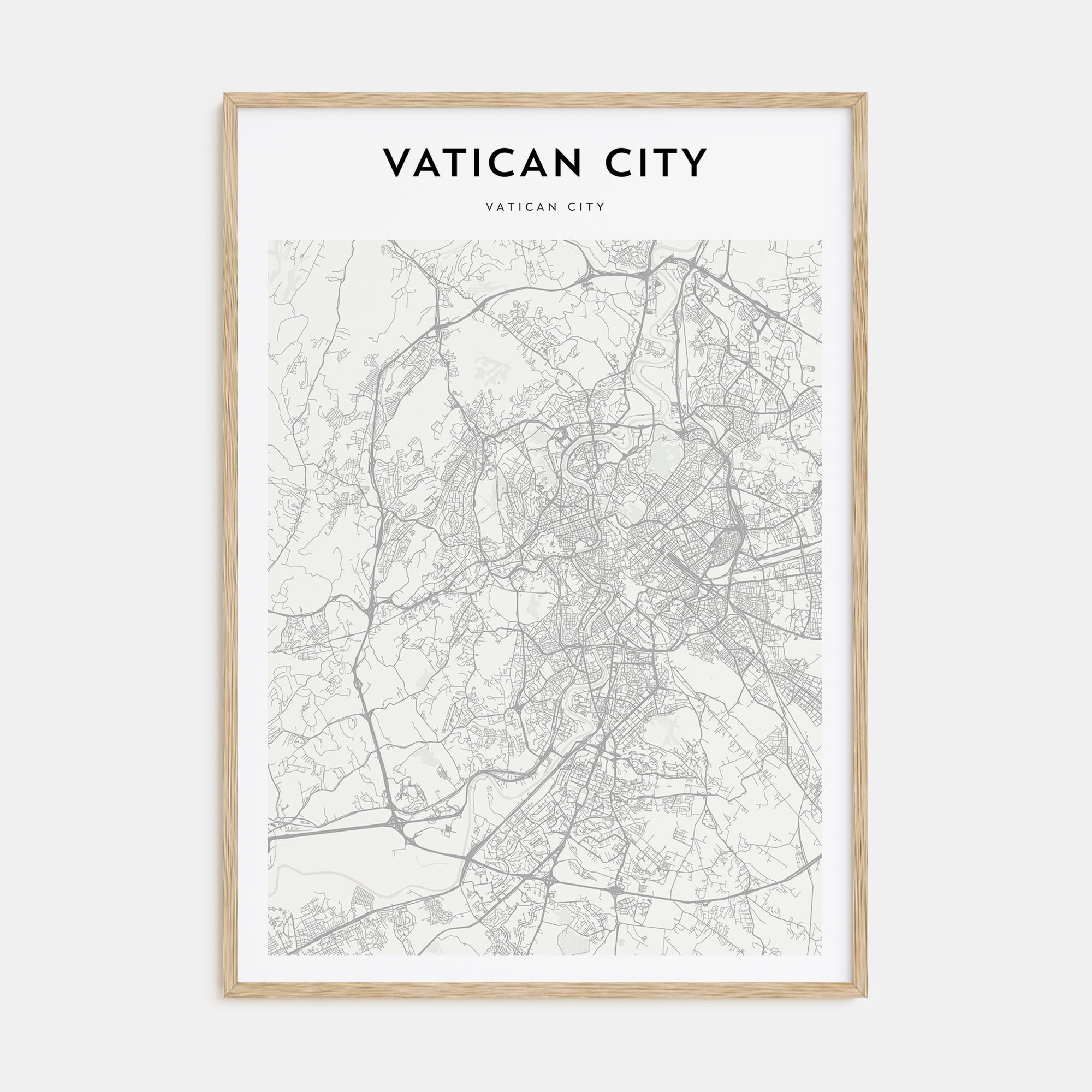 Vatican City Map Portrait Poster