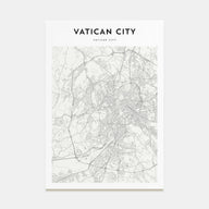 Vatican City Map Portrait Poster