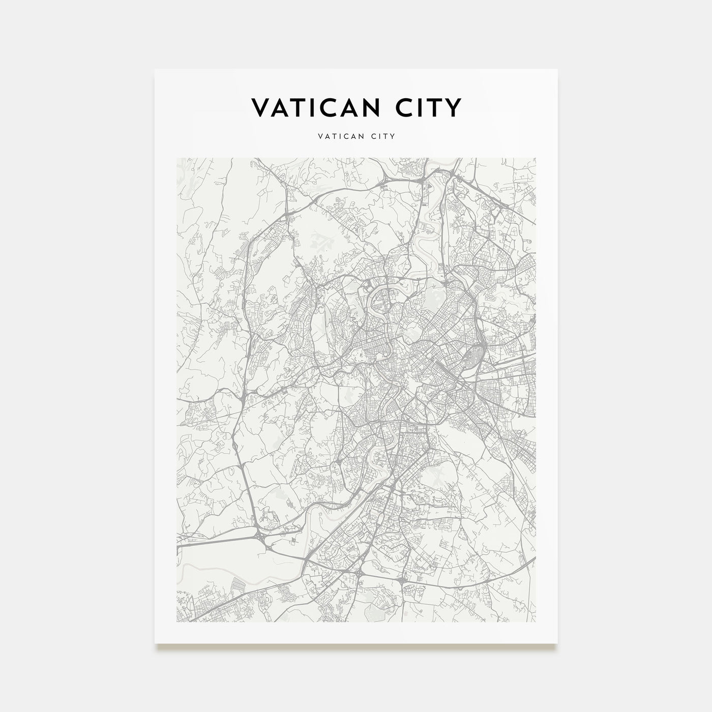 Vatican City Map Portrait Poster