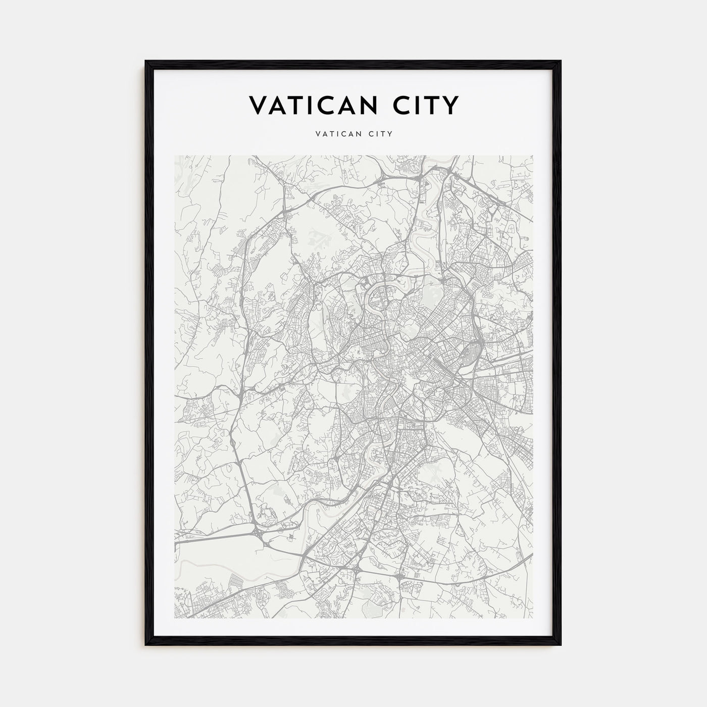 Vatican City Map Portrait Poster