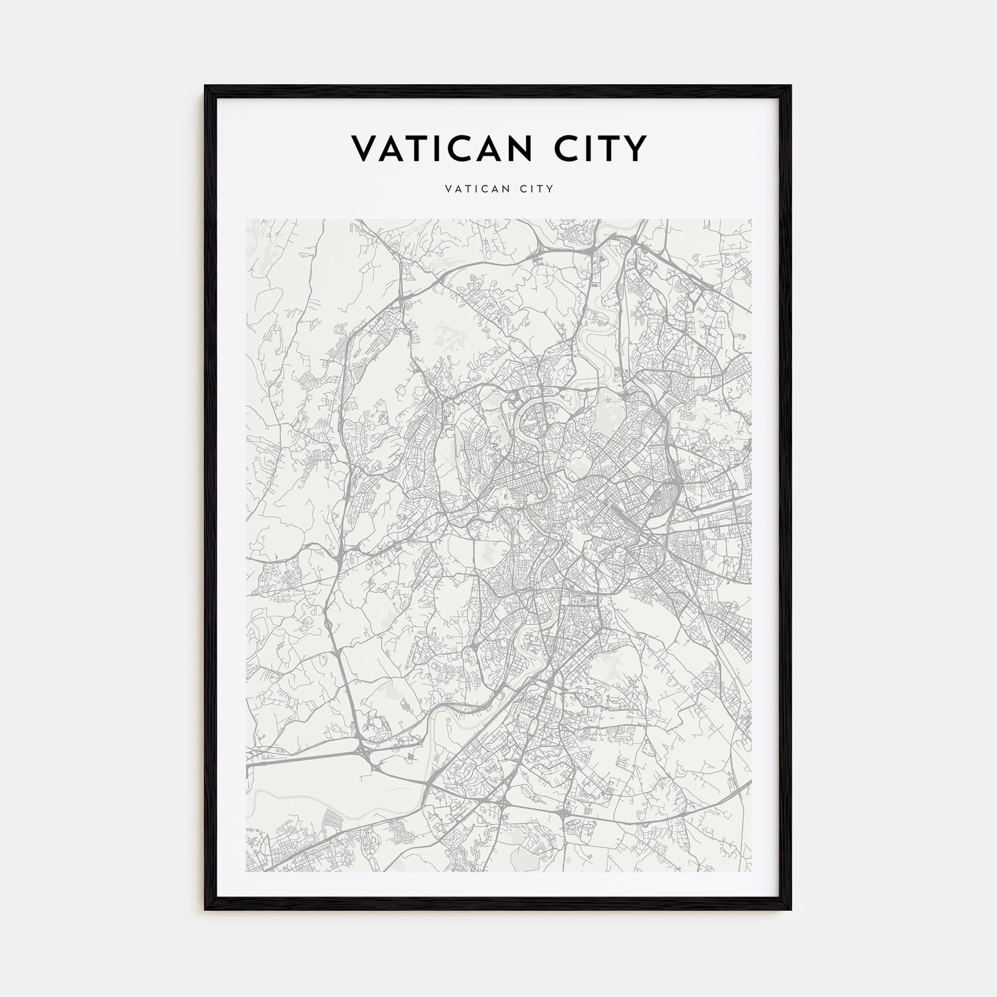 Vatican City Map Portrait Poster