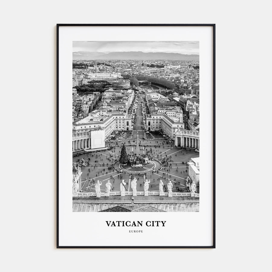 Vatican City Portrait B&W Poster