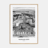 Vatican City Portrait B&W Poster