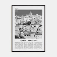 Vejer de la Frontera Travel B&W Poster