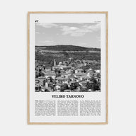 Veliko Tarnovo Travel B&W Poster