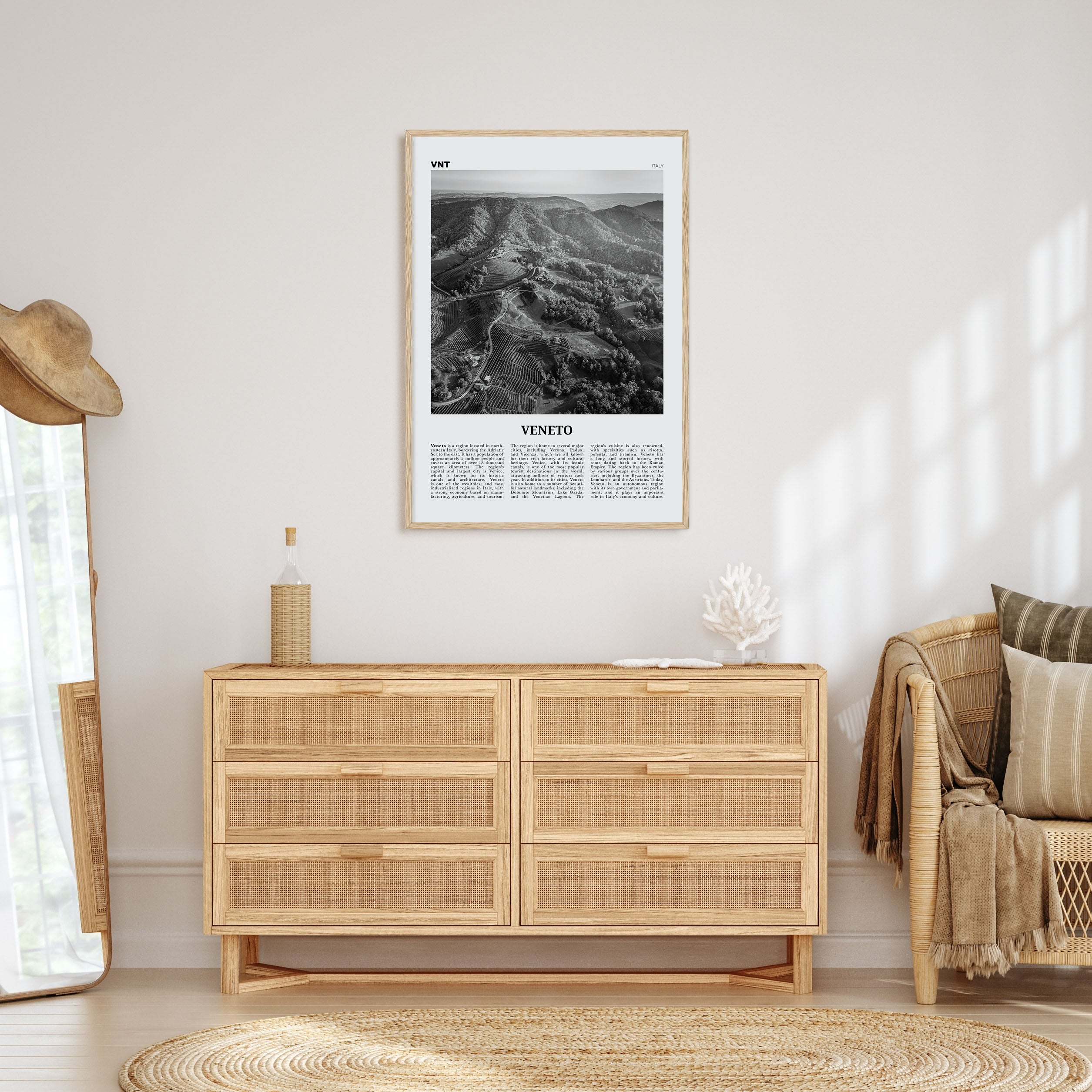 Veneto Travel B&W Poster