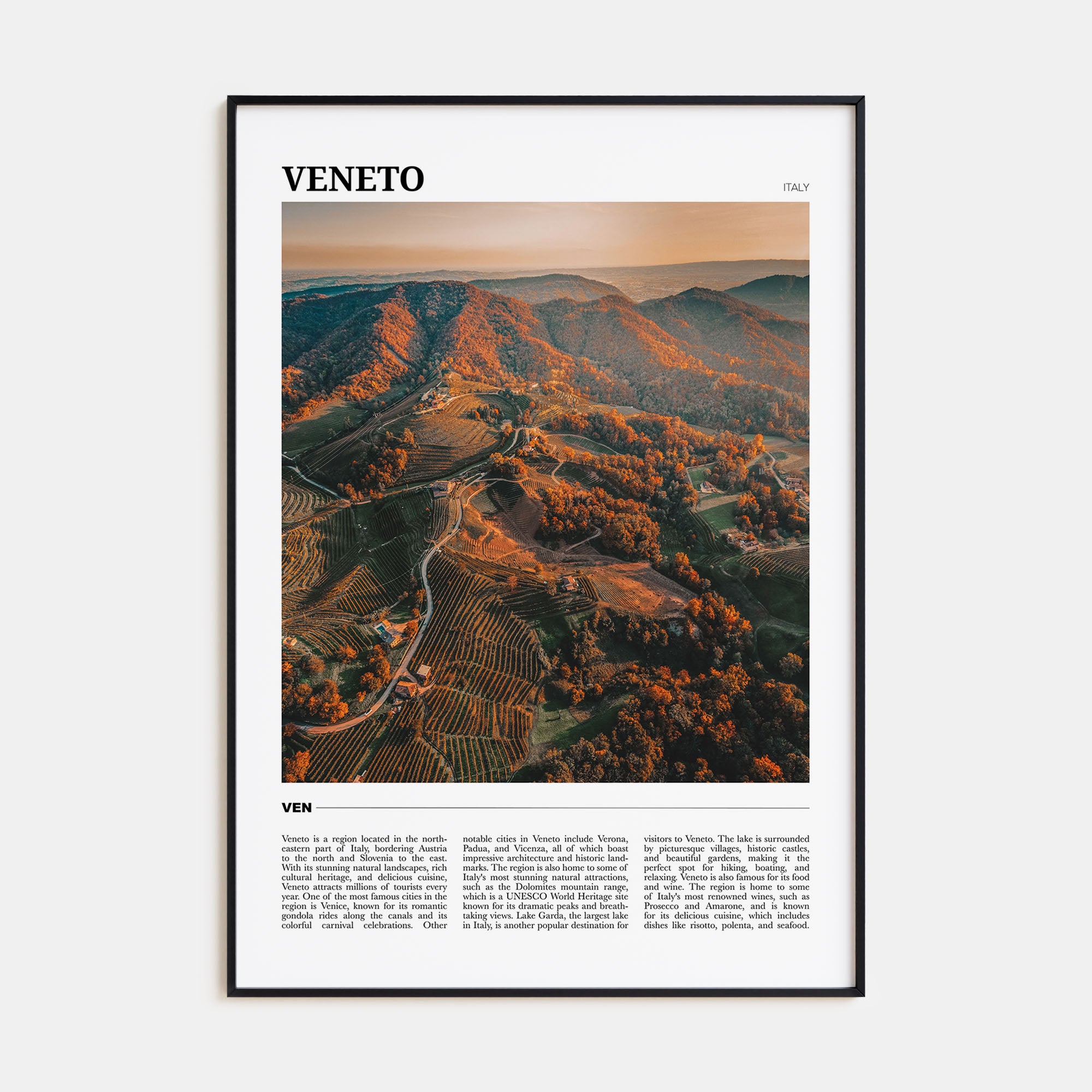 Veneto Travel Color Poster
