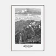 Venezuela Portrait B&W Poster
