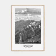 Venezuela Portrait B&W Poster