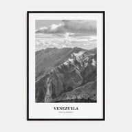Venezuela Portrait B&W Poster