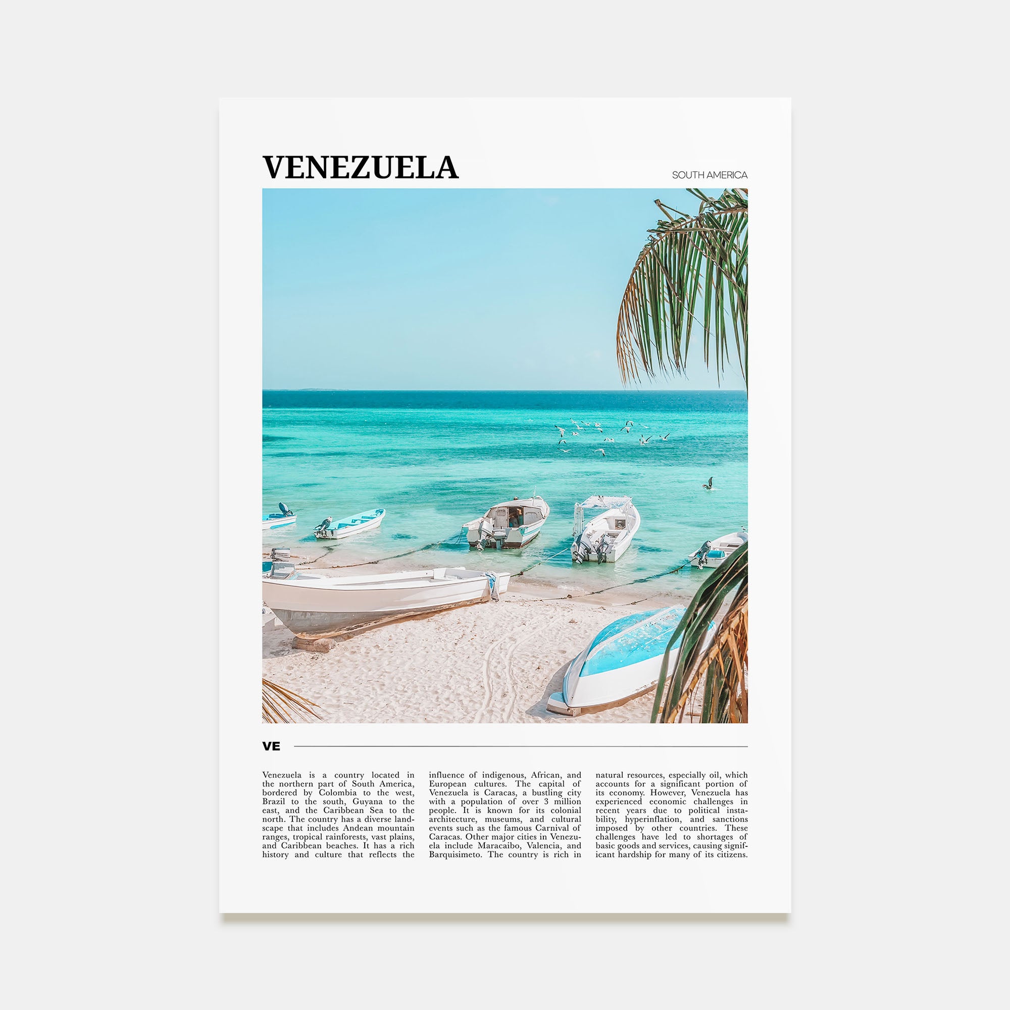 Venezuela Travel Color No 2 Poster