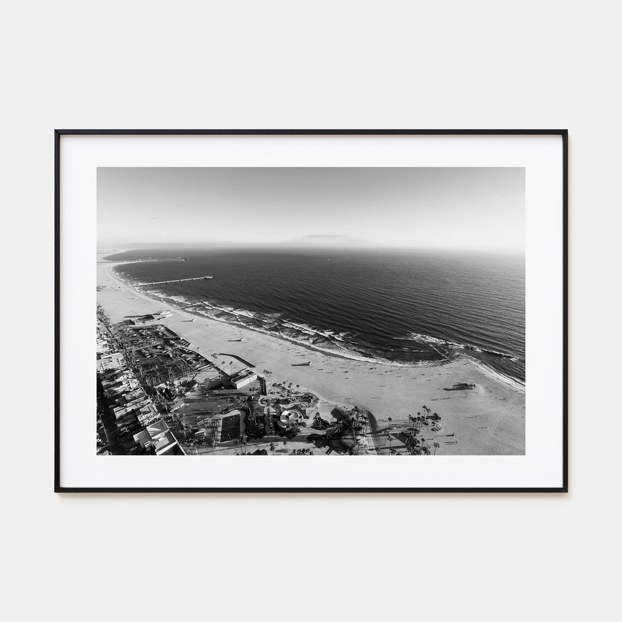Venice Beach Landscape B&W Poster