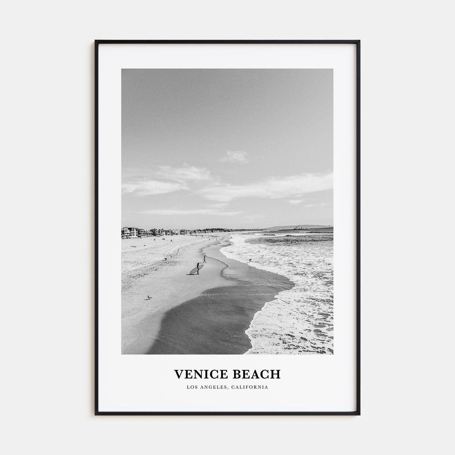 Venice Beach Portrait B&W No 1 Poster
