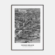 Venice Beach Portrait B&W No 2 Poster
