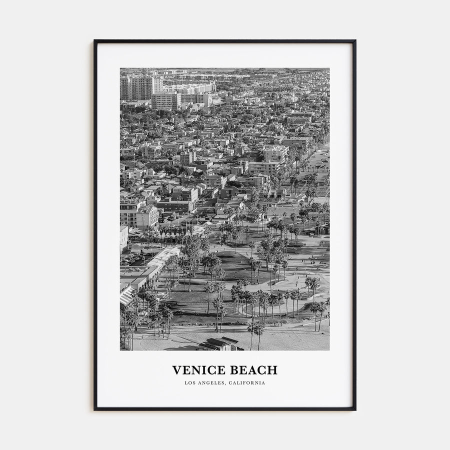 Venice Beach Portrait B&W No 2 Poster