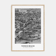 Venice Beach Portrait B&W No 2 Poster