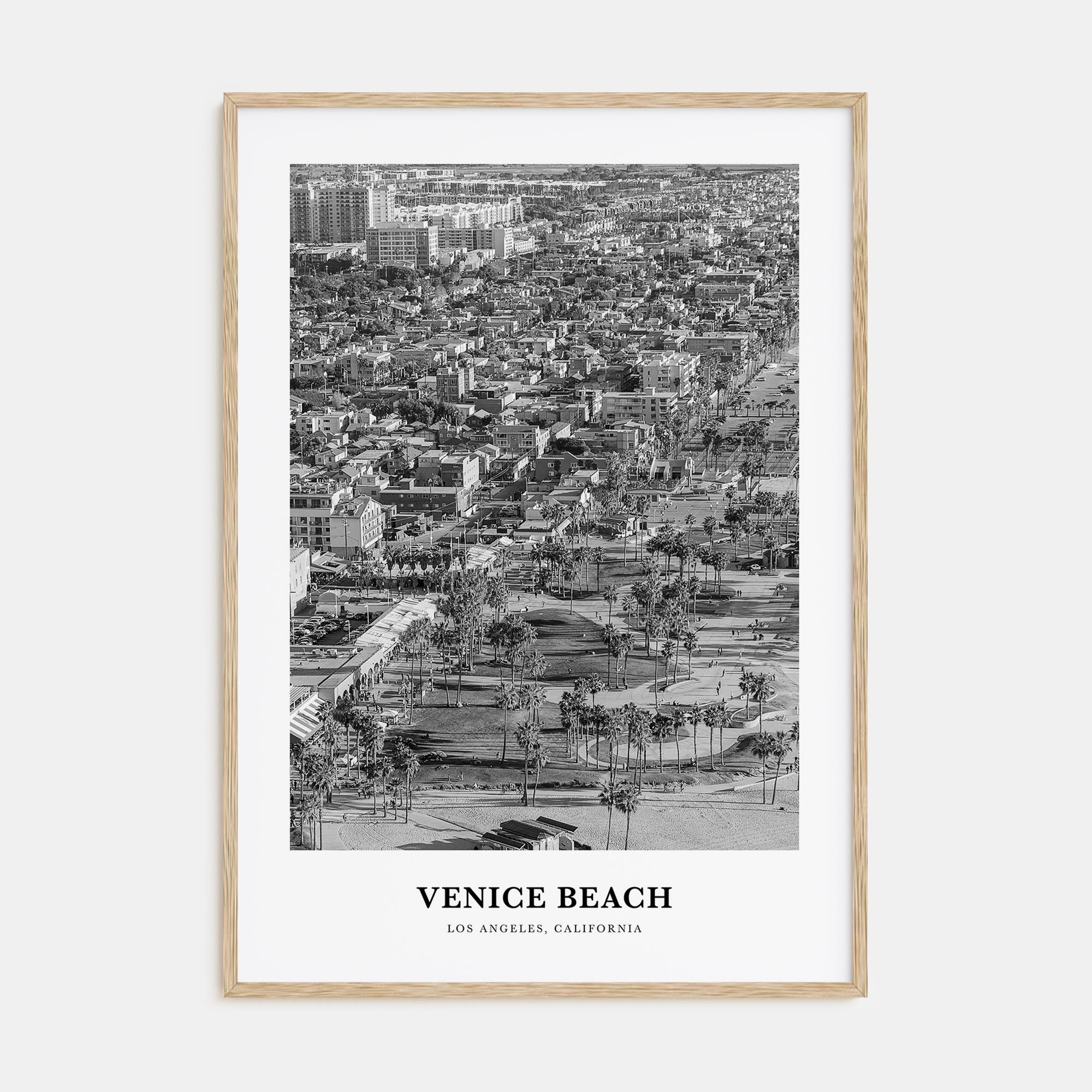 Venice Beach Portrait B&W No 2 Poster