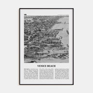 Venice Beach Travel B&W No 2 Poster
