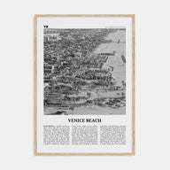 Venice Beach Travel B&W No 2 Poster