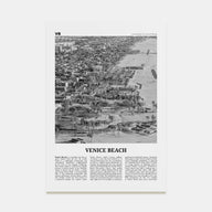 Venice Beach Travel B&W No 2 Poster