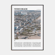 Venice Beach Travel Color Poster