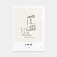 Venice Drawn No 1 Poster