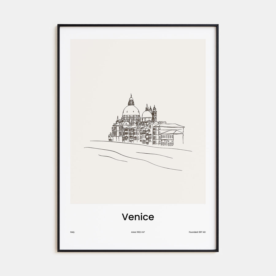 Venice Drawn No 2 Poster